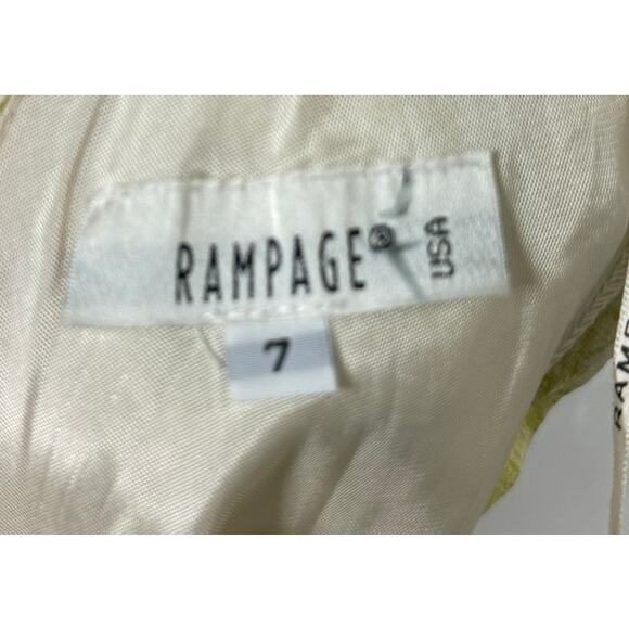 Y2K 90s Vintage Dress Women's Rampage Party Mini Floral 7 Rayon NOS C3-23 - Picture 7 of 8